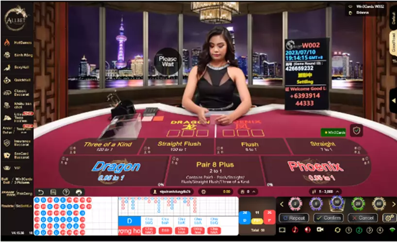 Giao diện sảnh Trác kim hoa tại AllBet casino
