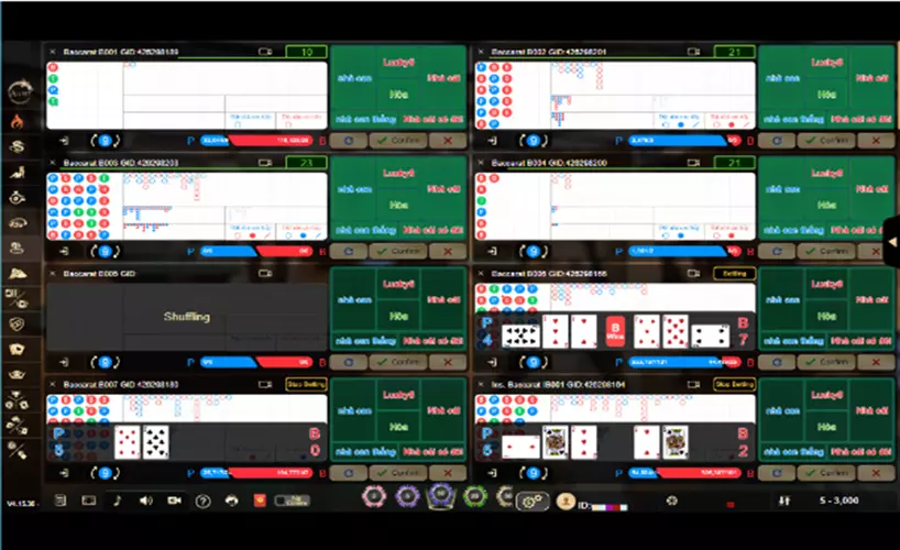 Giao diện sảnh multiplay AllBet casino
